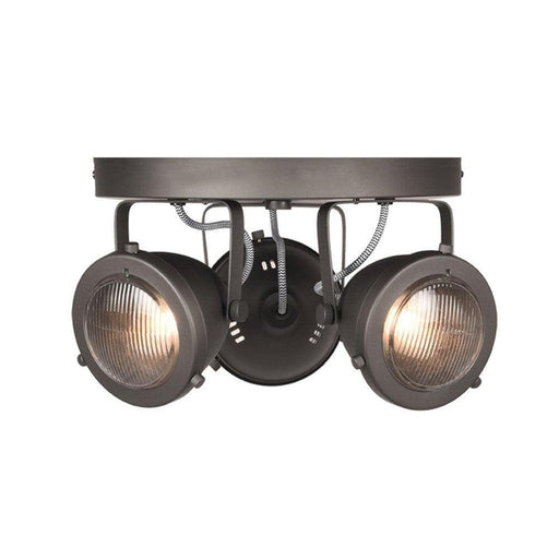 Label51 Spot Moto led - Burned Steel - Metaal - 3 Lichts-Spots-LABEL51