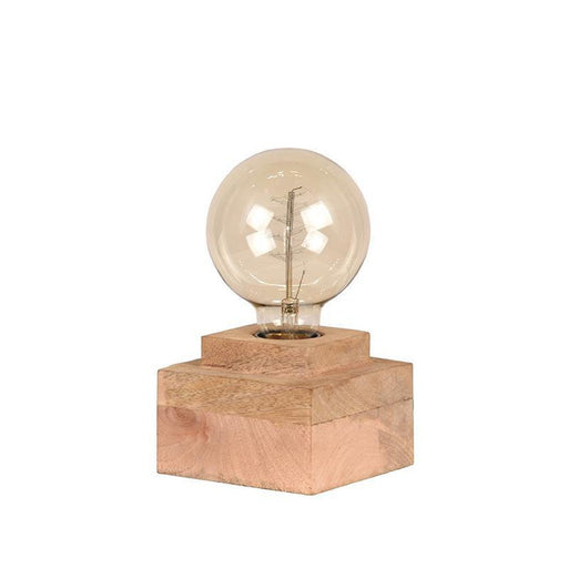 Label51 Tafellamp Block - Rough - Mangohout-Tafellampen-LABEL51