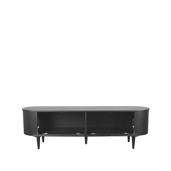 Label51 Tv-Meubel Oliva | Zwart | Eikenfineer | 180x47x55 cm-TV-meubels-LABEL51