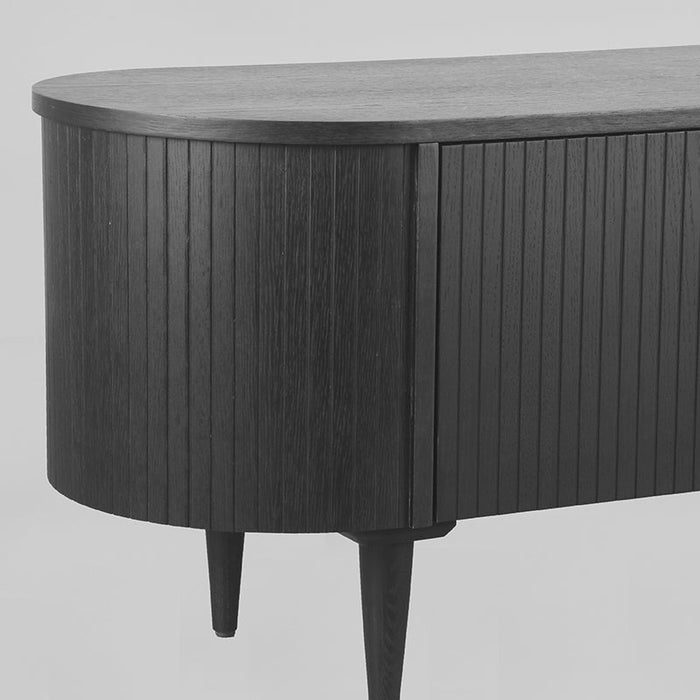 Label51 Tv-Meubel Oliva | Zwart | Eikenfineer | 180x47x55 cm-TV-meubels-LABEL51