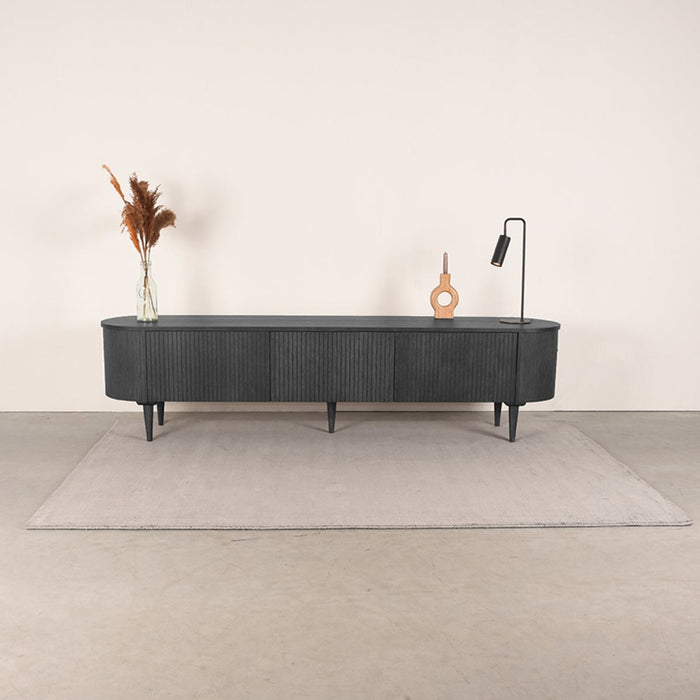 Label51 Tv-meubel Oliva - Zwart - Eiken - 220x47x55-TV-meubels-LABEL51
