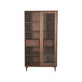 Label51 Vitrinekast Jule 100x49x180 cm walnoot-Vitrinekasten-LABEL51