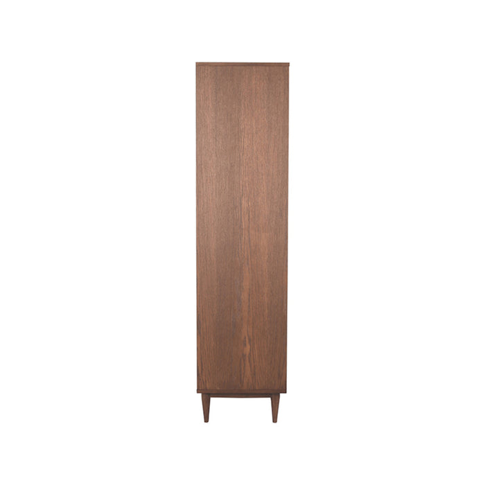 Label51 Vitrinekast Jule 100x49x180 cm walnoot-Vitrinekasten-LABEL51