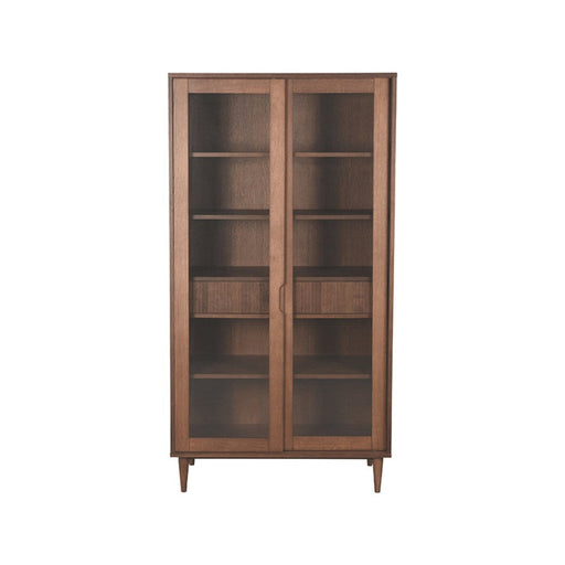 Label51 Vitrinekast Jule 100x49x180 cm walnoot-Vitrinekasten-LABEL51