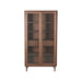 Label51 Vitrinekast Jule 100x49x180 cm walnoot-Vitrinekasten-LABEL51