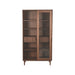 Label51 Vitrinekast Jule 100x49x180 cm walnoot-Vitrinekasten-LABEL51