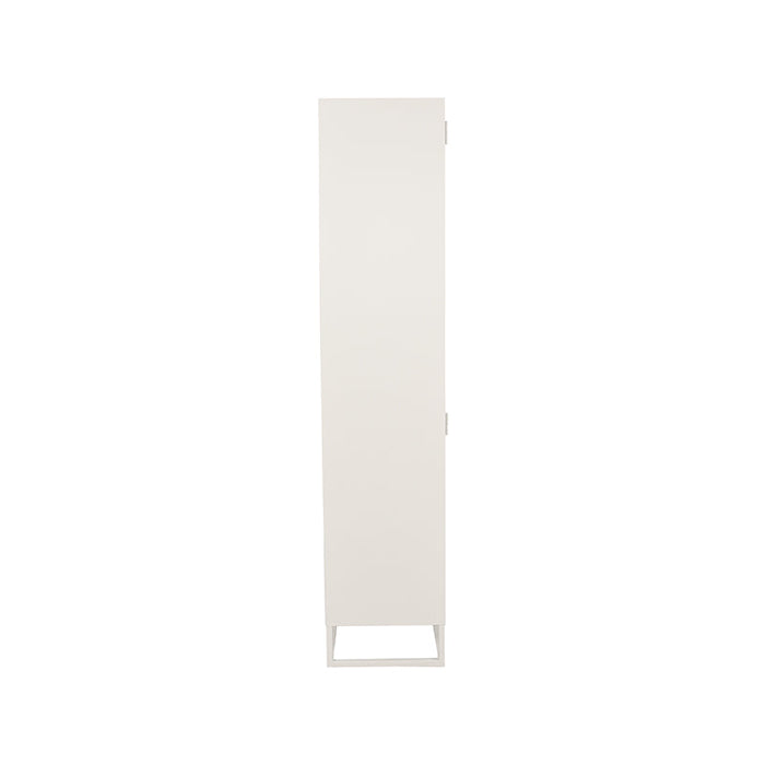 Label51 Vitrinekast Level - Wit - Metaal - 80x40x190 cm-Vitrinekasten-LABEL51