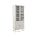 Label51 Vitrinekast Level - Wit - Metaal - 80x40x190 cm-Vitrinekasten-LABEL51