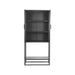 Label51 Vitrinekast Level - Zwart - Metaal - 70x35x150 cm-Vitrinekasten-LABEL51