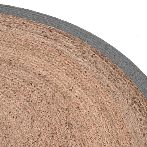 Label51 Vloerkleden Jute - Grijs - Jute - 90x90 cm-Ronde vloerkleden-LABEL51