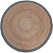 Label51 Vloerkleden Jute - Grijs - Jute - 90x90 cm-Ronde vloerkleden-LABEL51