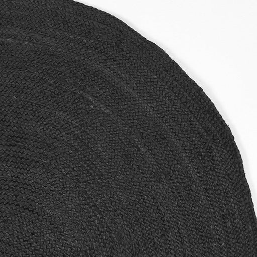 Label51 Vloerkleden Jute - Zwart - Jute - 150x150 cm-Ronde vloerkleden-LABEL51