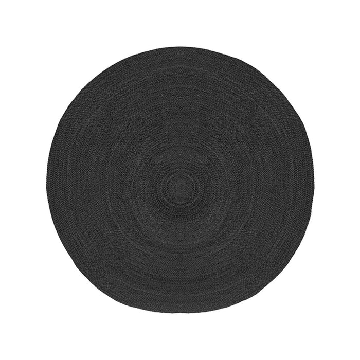 Label51 Vloerkleden Jute - Zwart - Jute - 150x150 cm-Ronde vloerkleden-LABEL51