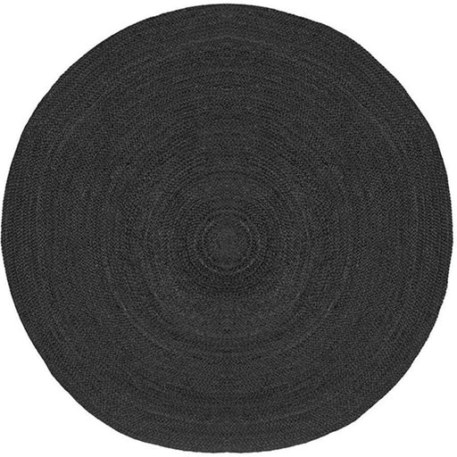 Label51 Vloerkleden Jute - Zwart - Jute - 150x150 cm-Ronde vloerkleden-LABEL51