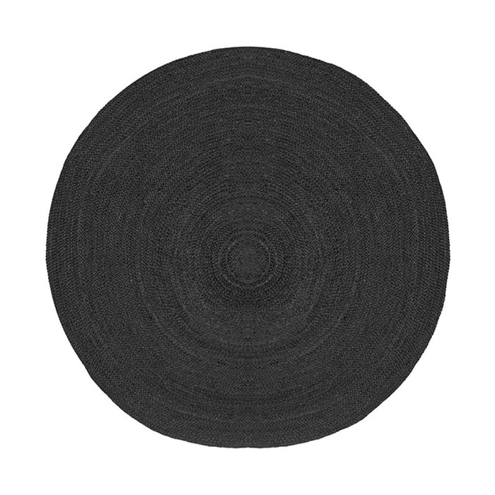 Label51 Vloerkleden Jute - Zwart - Jute - 180x180 cm-Ronde vloerkleden-LABEL51