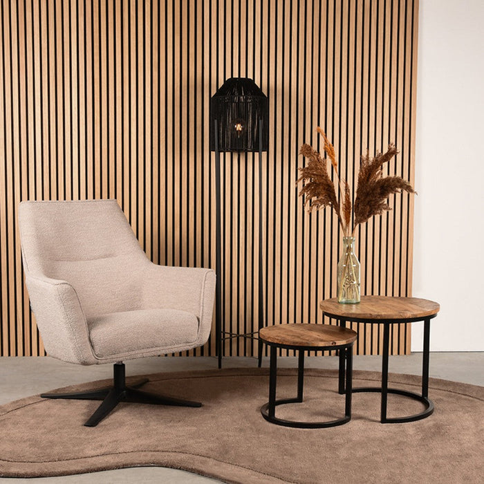 Label51 Vloerkleden Mody - Taupe - Synthetisch - 160x230 cm-Ronde vloerkleden-LABEL51