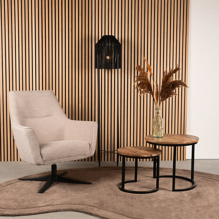 Label51 Vloerkleden Mody - Taupe - Synthetisch - 160x230 cm-Ronde vloerkleden-LABEL51