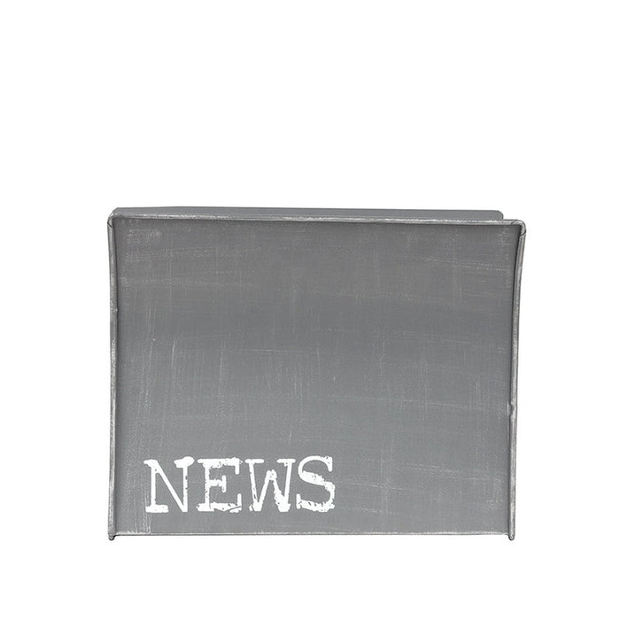Label51 Wanddecoratie Magazinehouder - Antiek grijs - Metaal-Wanddecoratie-LABEL51