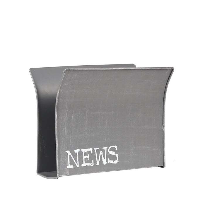 Label51 Wanddecoratie Magazinehouder - Antiek grijs - Metaal-Wanddecoratie-LABEL51