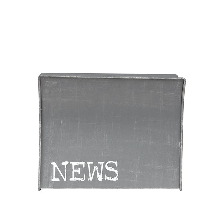 Label51 Wanddecoratie Magazinehouder - Antiek grijs - Metaal-Wanddecoratie-LABEL51