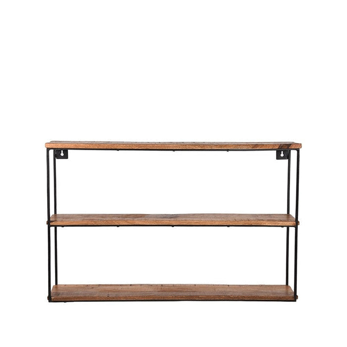 Label51 Wanddecoratie Vintage Wandplank - Rough - Mangohout - L-Wandplanken-LABEL51