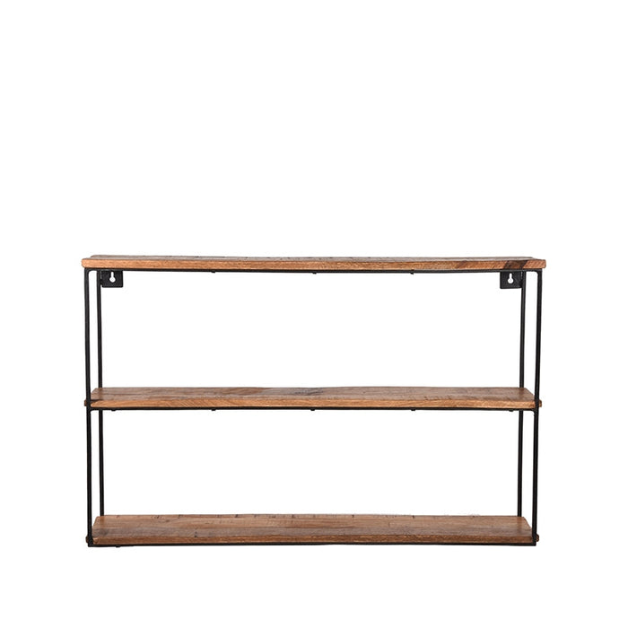 Label51 Wanddecoratie Vintage Wandplank - Rough - Mangohout - L-Wandplanken-LABEL51