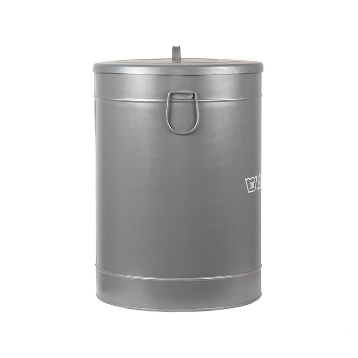 Label51 Wasmand - Grijs - Metaal - L-Opbergdozen en manden-LABEL51