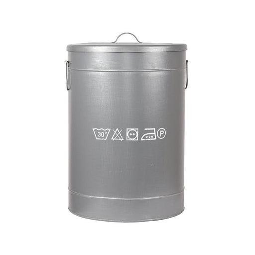 Label51 Wasmand - Grijs - Metaal - L-Opbergdozen en manden-LABEL51