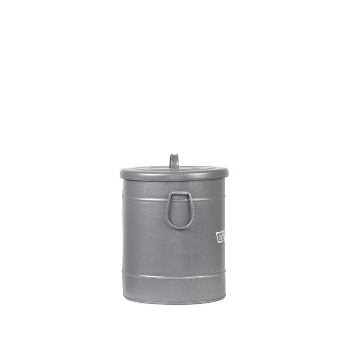 Label51 Wasmand - Grijs - Metaal - S-Opbergdozen en manden-LABEL51