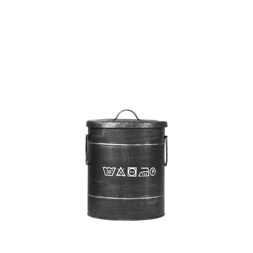 Label51 Wasmand - Zwart - Metaal - S-Opbergdozen en manden-LABEL51