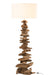 Lamp+kap Drijfhout naturel/wit large-Vloerlampen-J-Line