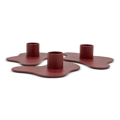 MELT Kandelaar set van 3 - Burgundy-Kandelaars-Spinder