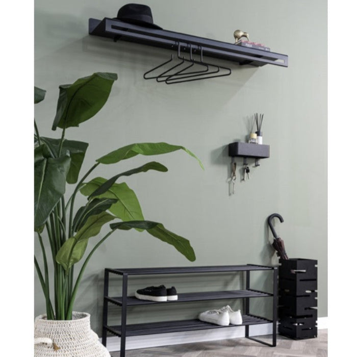 SWAY 120 Wandkapstok - Zwart-Kapstokken-Spinder