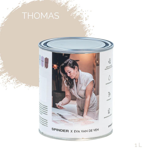 Spinder x Eva van de Ven - 1L Matte Muurverf - Thomas-Verf-Spinder