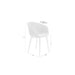 Stoel Charly | Beige | met zwarte poten-Eetkamerstoelen-Creating Home