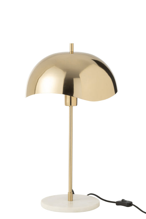 Tafellamp Metaal/marmer goud-Tafellampen-J-Line