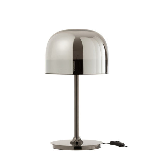 Tafellamp Topja glas/metaal zilver-Tafellampen-J-Line