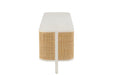 Tv Meubel molly exotiek hout/rotan wit-TV-meubels-J-Line