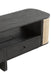 Tv Meubel molly exotiek hout/rotan zwart-TV-meubels-J-Line