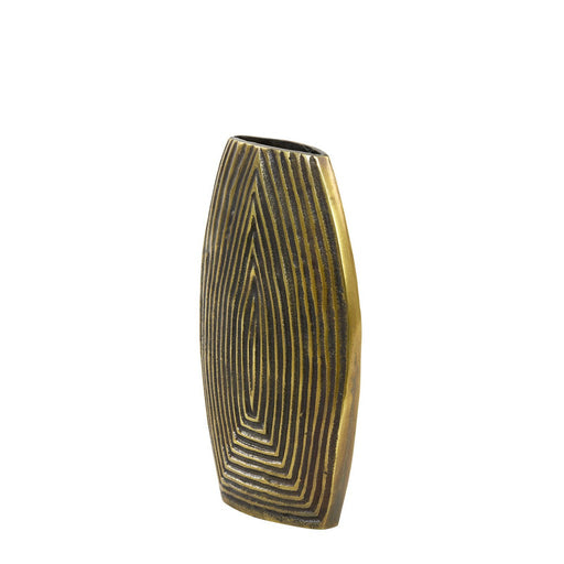 Vaas deco 22x7x28 cm MATANCITO antieke brons-Vazen-Light & Living