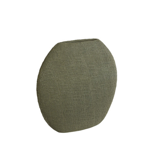 Vaas deco 50x20,5x45,5 cm MASHABA groen grijs-Vazen-Light & Living