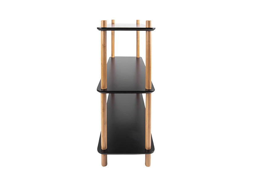 Vakkenkast Simplicity - Bamboe Zwart - Small - 80x30x82,5cm-Vakkenkasten-Leitmotiv