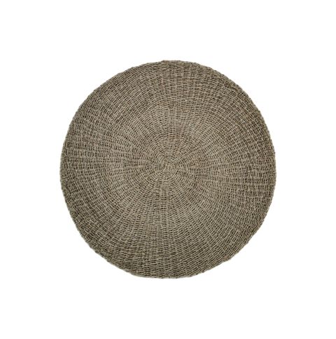 Vloerkleed - ø120 - raffia/zeegras - naturel-Ronde vloerkleden-HSM Collection
