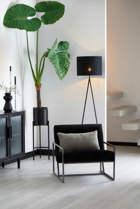 Vloerlamp 35x17x137 cm TAMSU mat zwart-Lampenvoeten-Light & Living