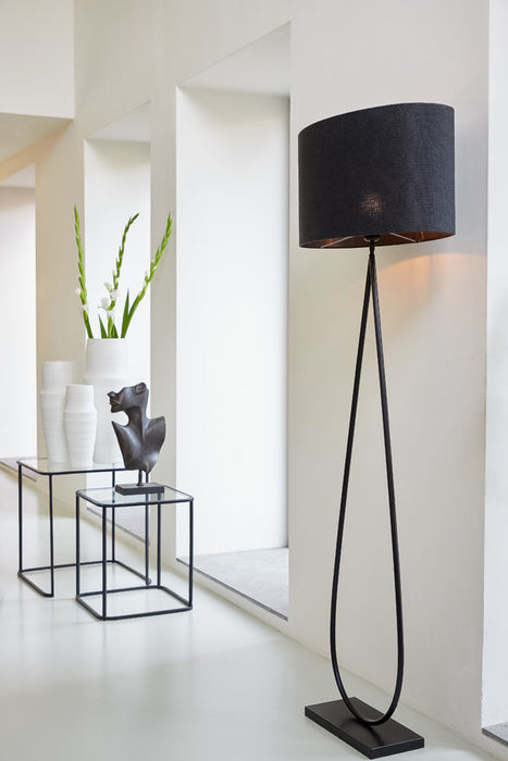 Vloerlamp 35x17x137 cm TAMSU mat zwart-Lampenvoeten-Light & Living