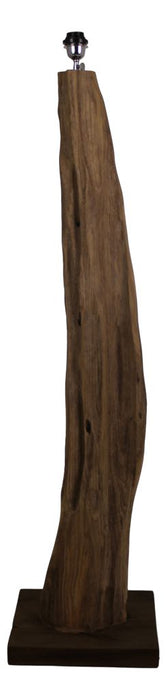 Vloerlamp Abstract-35x35x140-Naturel-Teak-Lampenvoeten-HSM Collection
