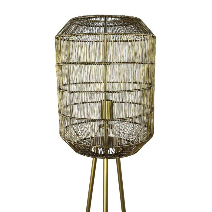 Vloerlamp Marbella - ø40 - Goud - Metaal-Vloerlampen-HSM Collection