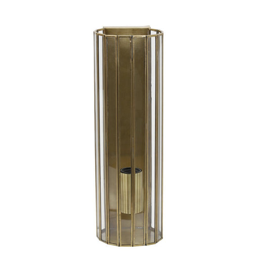 Wandlamp 13x13x41 cm STRBY antiek brons+glas-Wandlampen-Light & Living