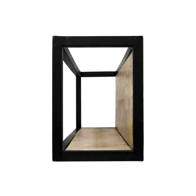 Wandplank Levels - 75x25 - mangohout/ijzer-Wandplanken-HSM Collection