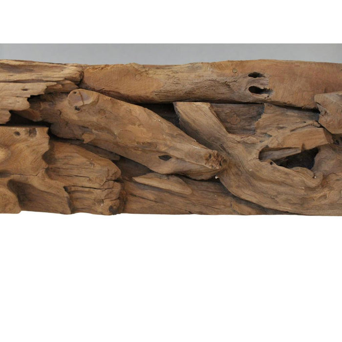 Wandspiegel - 140x6x80 - Naturel - Teak wortelhout-Spiegels-HSM Collection